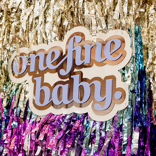One Fine Baby Expo banner displayed at the Baby Expo in Sydney, welcoming visitors to the event.