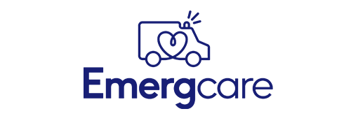 a logo indicating EMERGCARE saving live through education at the baby expo in brisbane