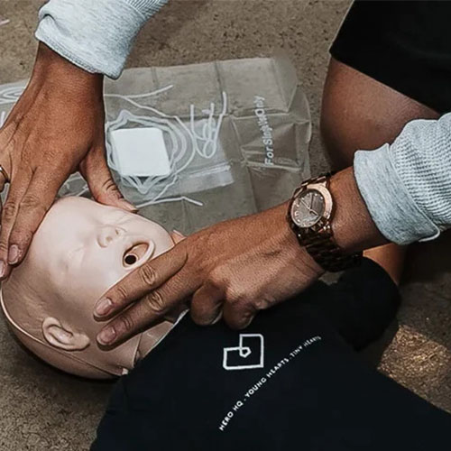 Tiny HEarts talks about First Aid Confidence at the live stage at the Baby Expo in Sydney
